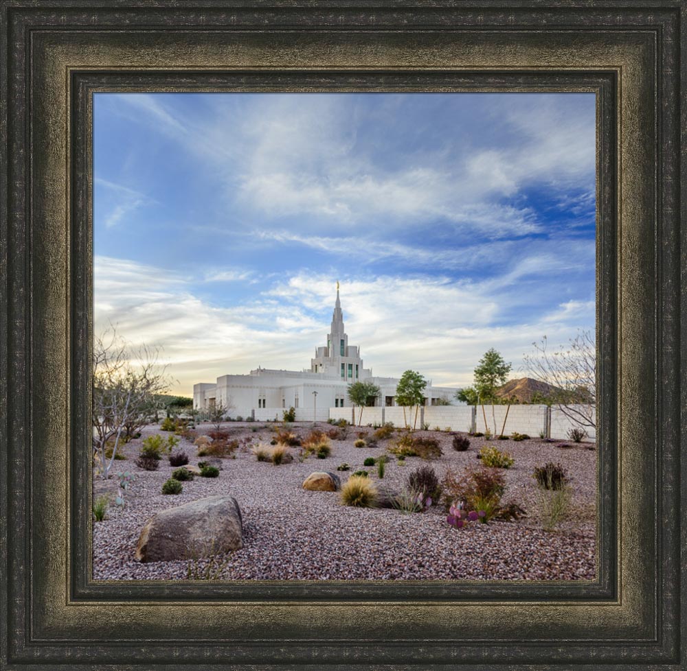 Phoenix Temple - Desert Scene by Scott Jarvie