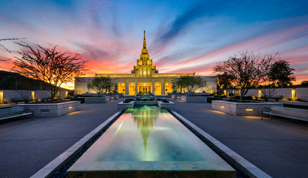 Phoenix Temple - Sunset by Scott Jarvie