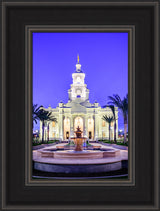 Tijuana Temple - Fountains in Blue by Scott Jarvie