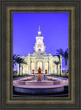 Tijuana Temple - Fountains in Blue by Scott Jarvie