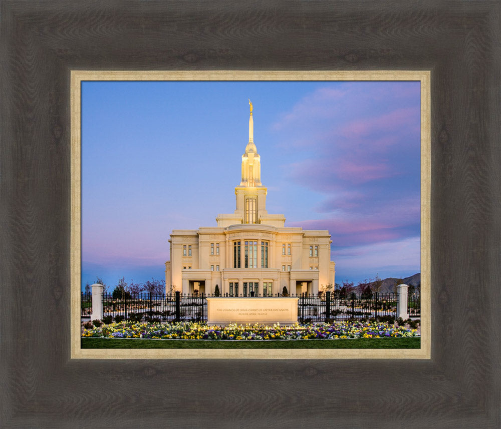 Payson Temple - Sunrise Front by Scott Jarvie