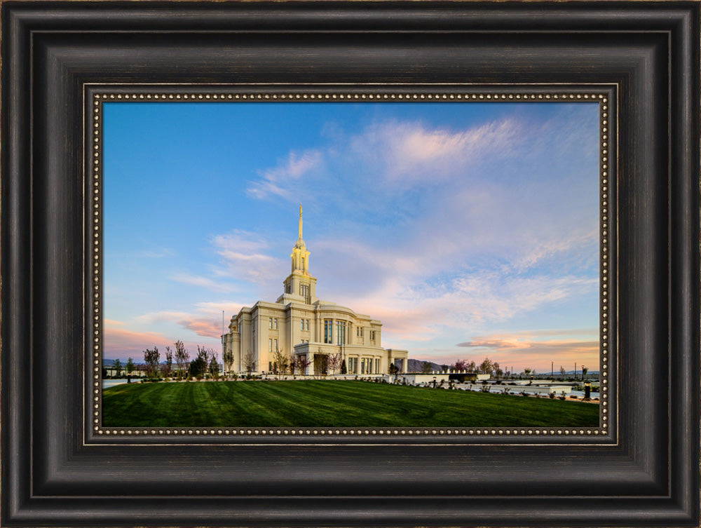 Payson Temple - Sunrise Corner by Scott Jarvie