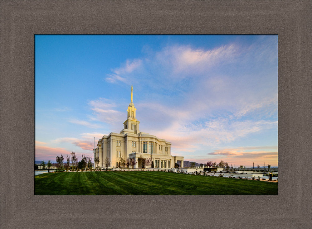 Payson Temple - Sunrise Corner by Scott Jarvie