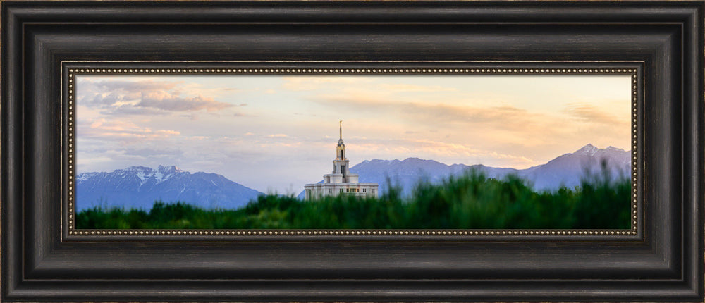 Payson Temple - Mountain Panorama by Scott Jarvie