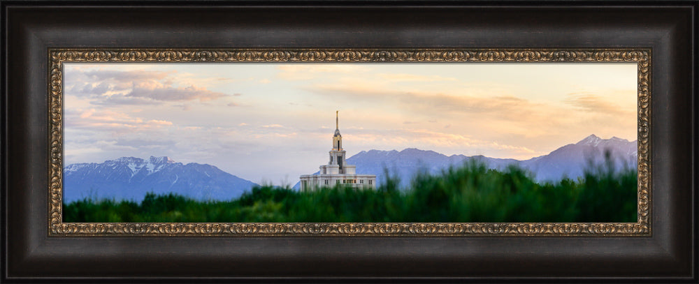 Payson Temple - Mountain Panorama by Scott Jarvie