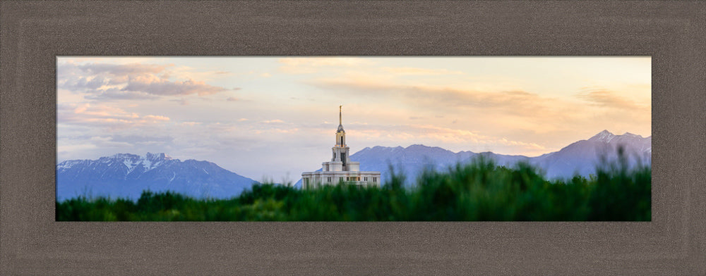 Payson Temple - Mountain Panorama by Scott Jarvie