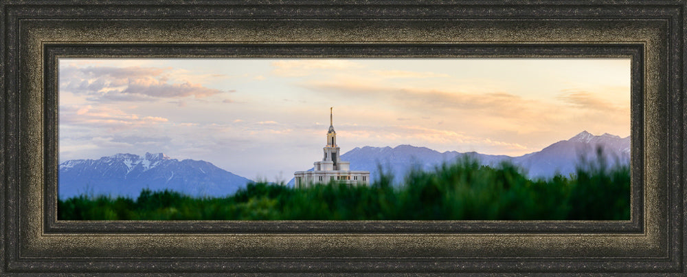 Payson Temple - Mountain Panorama by Scott Jarvie