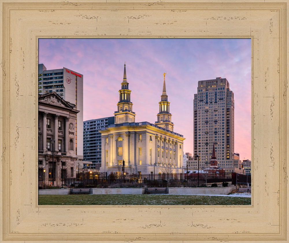 Philadelphia Temple - Evening View by Scott Jarvie
