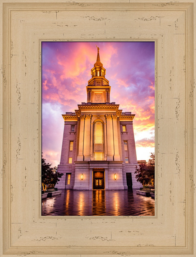 Philadephia Temple - - Sunset by Scott Jarvie