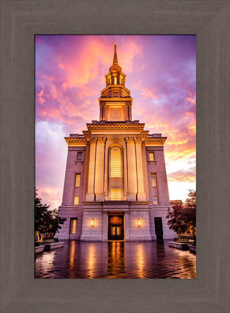 Philadephia Temple - - Sunset by Scott Jarvie