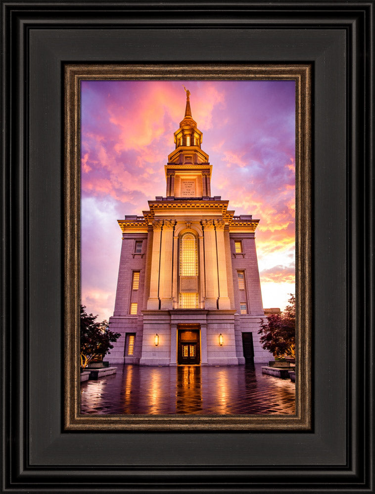 Philadephia Temple - - Sunset by Scott Jarvie