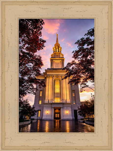 Philadephia Temple - Sunset Entrance by Scott Jarvie