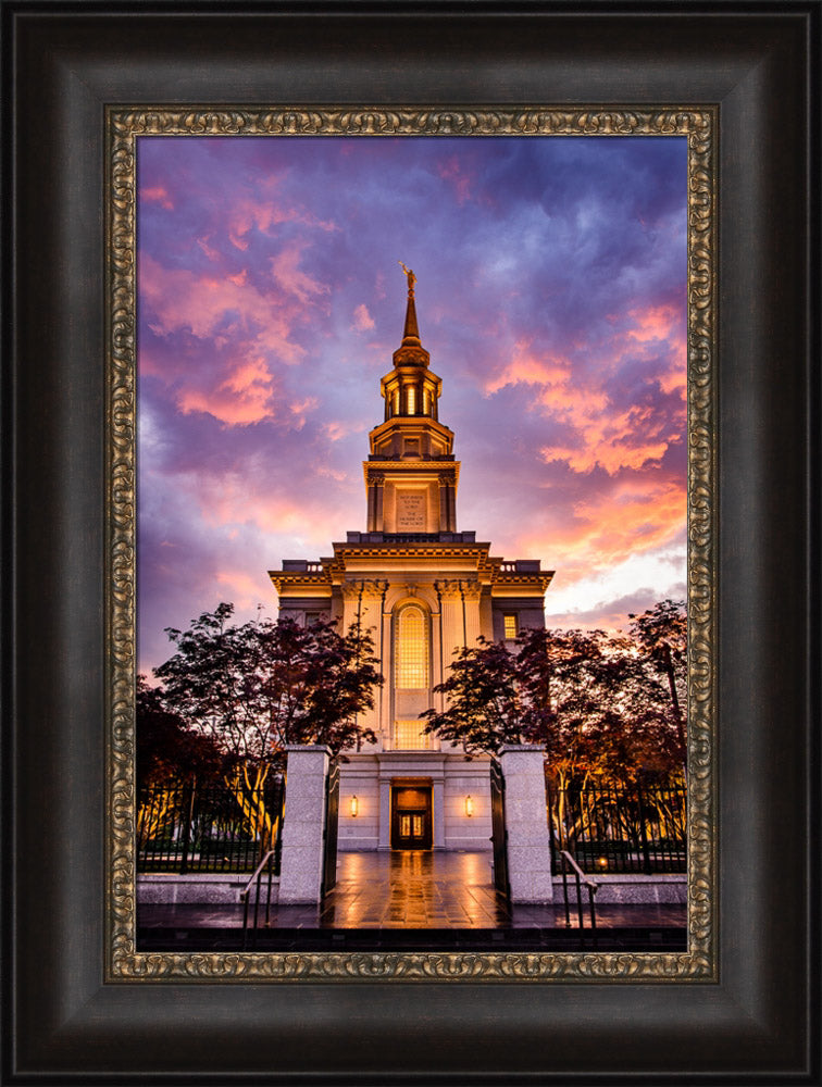 Philadephia Temple - Sunset Gates by Scott Jarvie