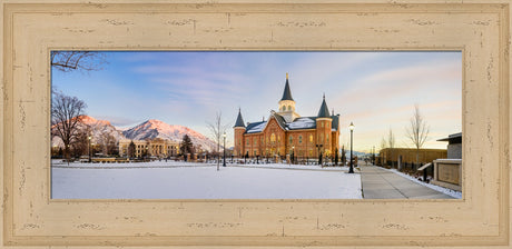 Provo City Center Temple - Snow Panorama by Scott Jarvie