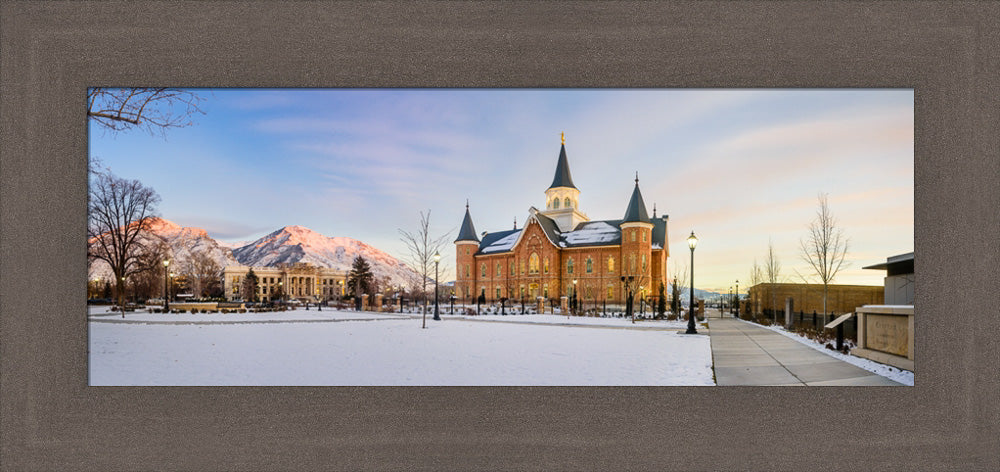 Provo City Center Temple - Snow Panorama by Scott Jarvie