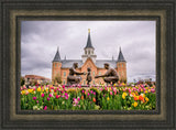 Provo City Center Temple - Springtime Family by Scott Jarvie