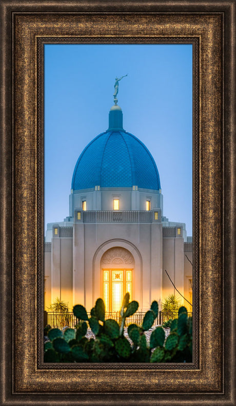 Tucson Temple - Cactus Twilight by Scott Jarvie