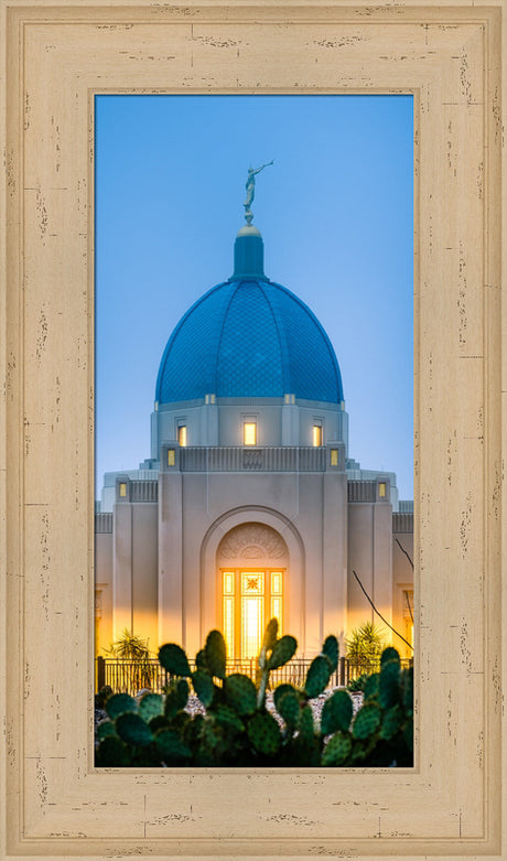 Tucson Temple - Cactus Twilight by Scott Jarvie