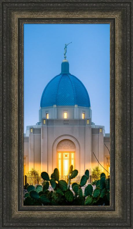 Tucson Temple - Cactus Twilight by Scott Jarvie