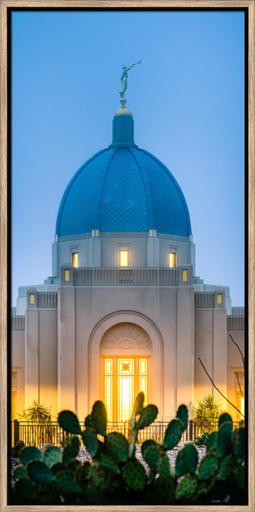 Tucson Temple - Cactus Twilight by Scott Jarvie