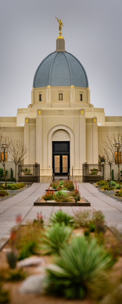 Tucson Temple - Vertical Panorama by Scott Jarvie