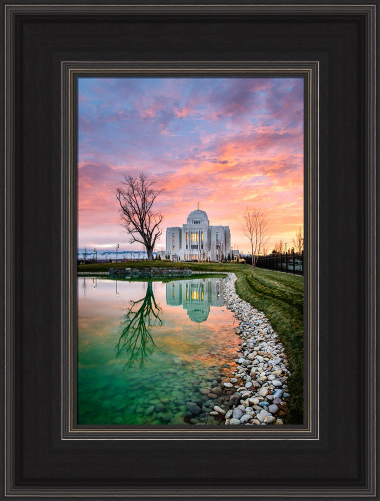 Meridian Temple - Sunset Reflection by Scott Jarvie