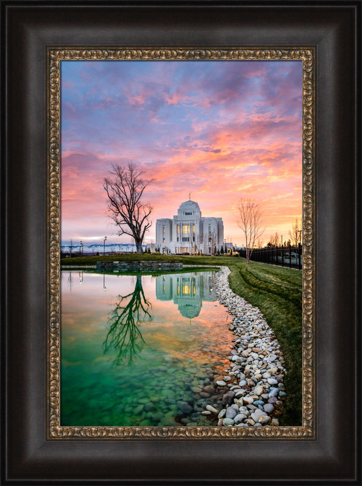Meridian Temple - Sunset Reflection by Scott Jarvie