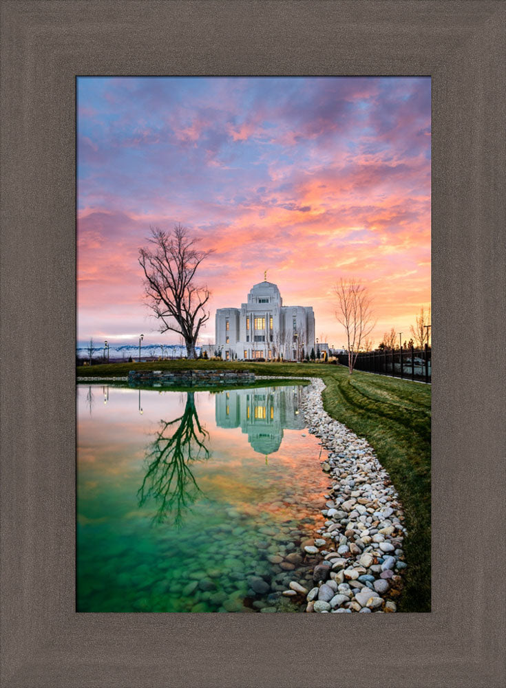 Meridian Temple - Sunset Reflection by Scott Jarvie
