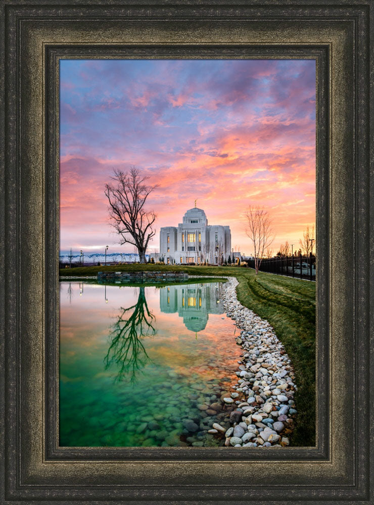 Meridian Temple - Sunset Reflection by Scott Jarvie