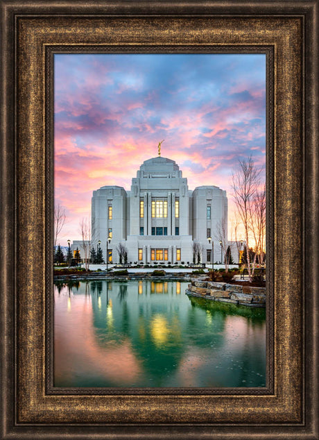 Meridian Temple - Vertical Reflection by Scott Jarvie