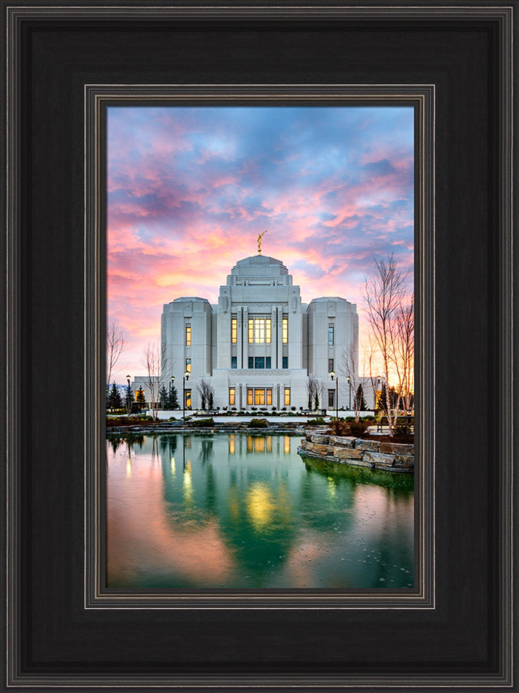 Meridian Temple - Vertical Reflection by Scott Jarvie