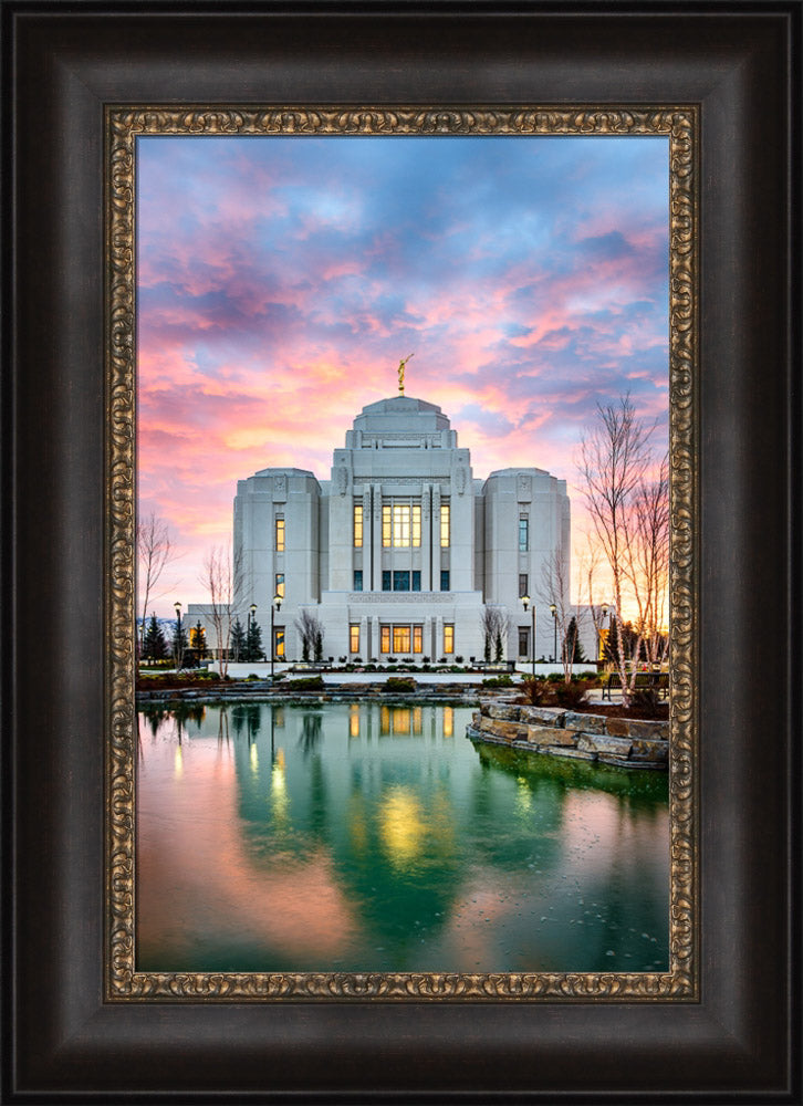 Meridian Temple - Vertical Reflection by Scott Jarvie