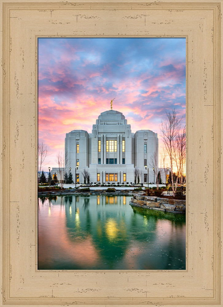 Meridian Temple - Vertical Reflection by Scott Jarvie