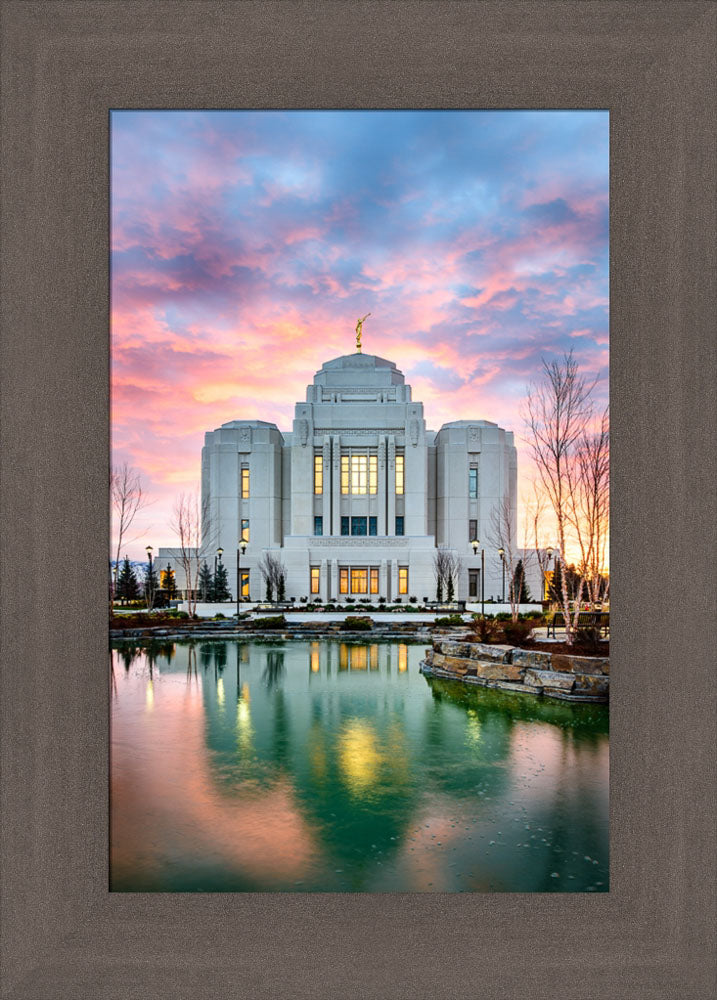 Meridian Temple - Vertical Reflection by Scott Jarvie