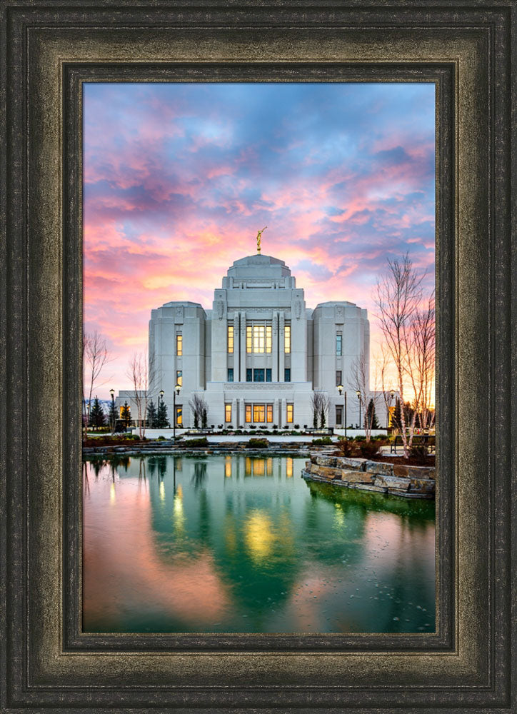 Meridian Temple - Vertical Reflection by Scott Jarvie