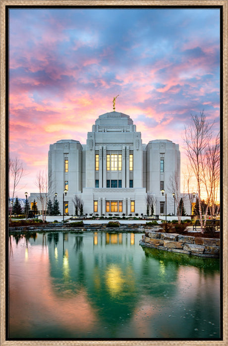 Meridian Temple - Vertical Reflection by Scott Jarvie