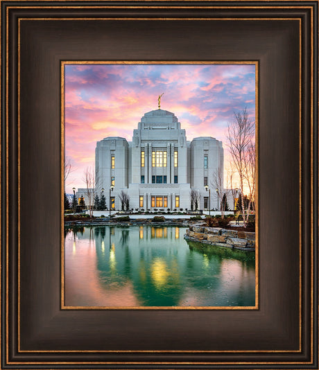 Meridian Temple - Vertical Reflection by Scott Jarvie