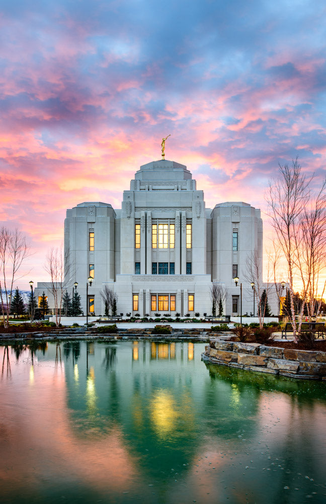 Meridian Temple - Vertical Reflection by Scott Jarvie