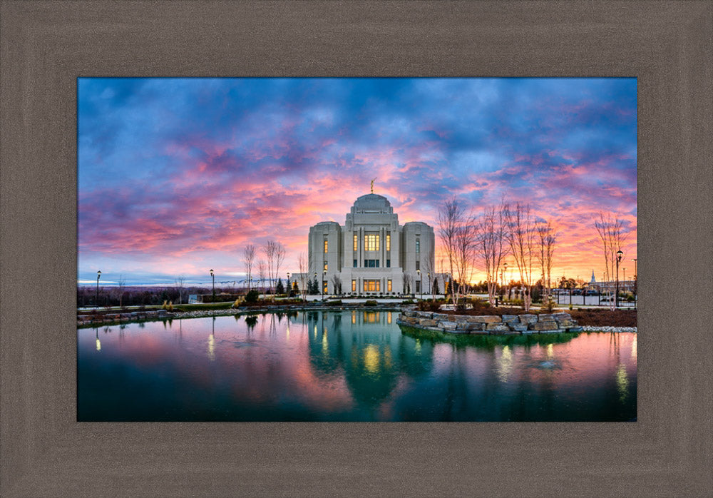 Meridian Temple - Colorful Sunset by Scott Jarvie