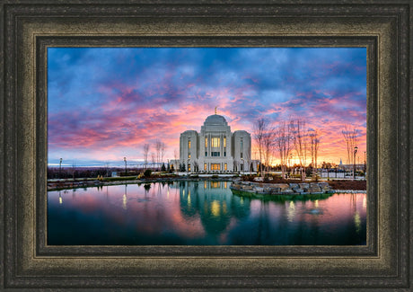 Meridian Temple - Colorful Sunset by Scott Jarvie