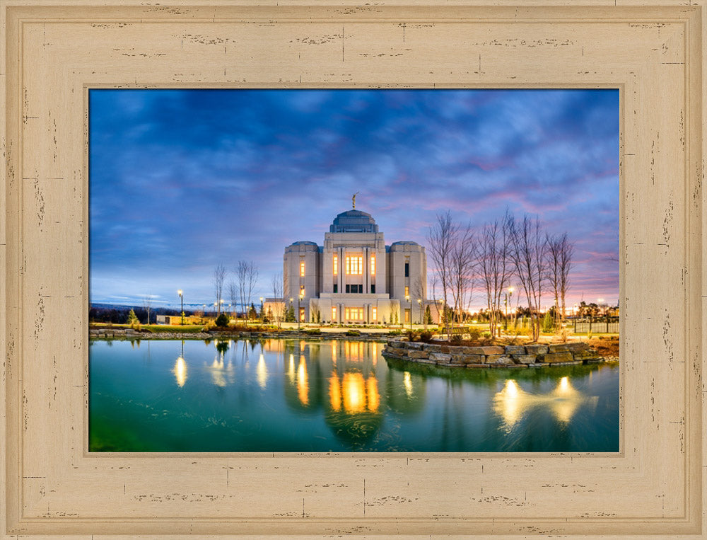 Meridian Temple - Blue Reflection by Scott Jarvie