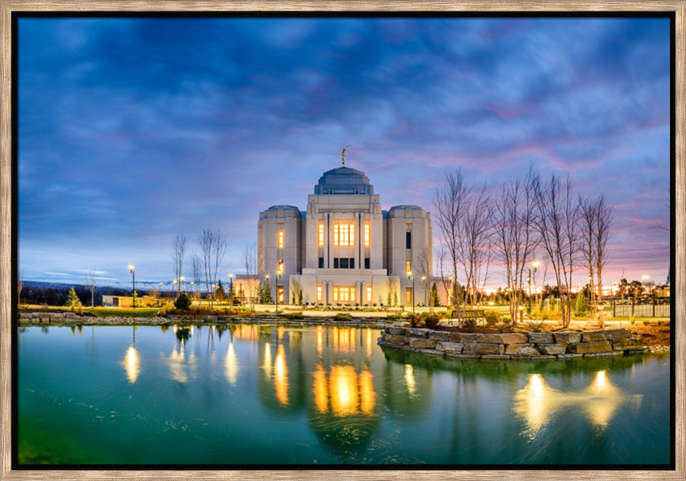 Meridian Temple - Blue Reflection by Scott Jarvie