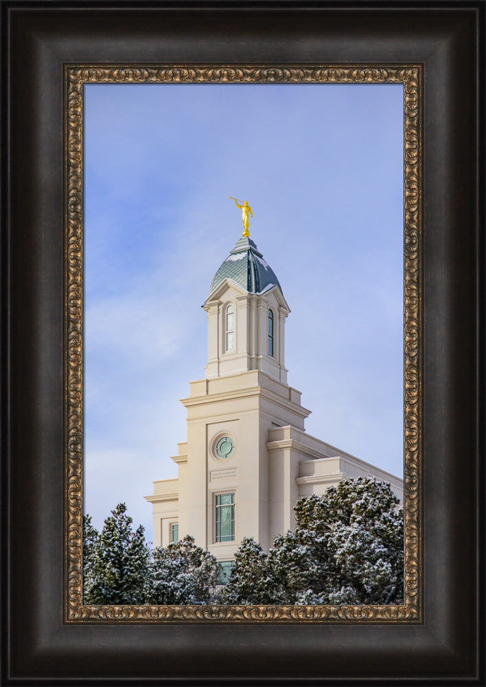 Cedar City Temple - Reaching up by Scott Jarvie