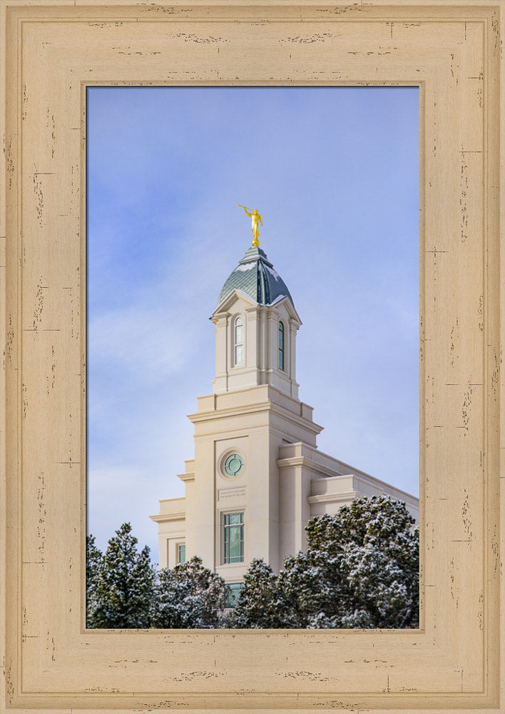 Cedar City Temple - Reaching up by Scott Jarvie