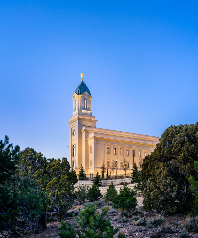 Cedar City Temple - Above the Cedars by Scott Jarvie