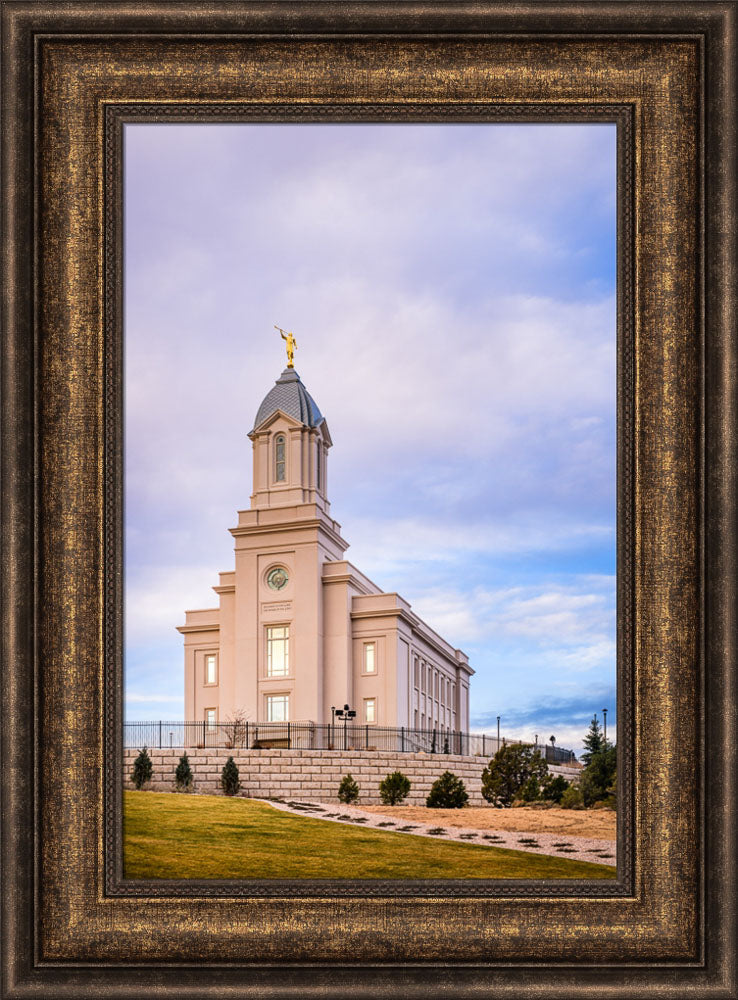Cedar City Temple - From the Front by Scott Jarvie