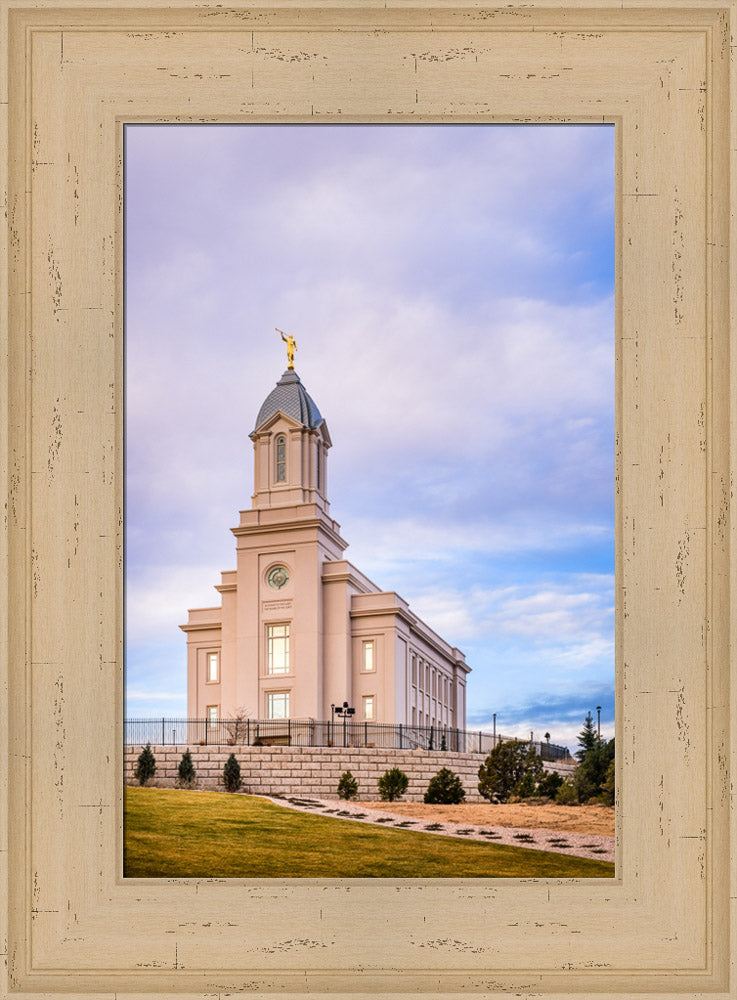 Cedar City Temple - From the Front by Scott Jarvie