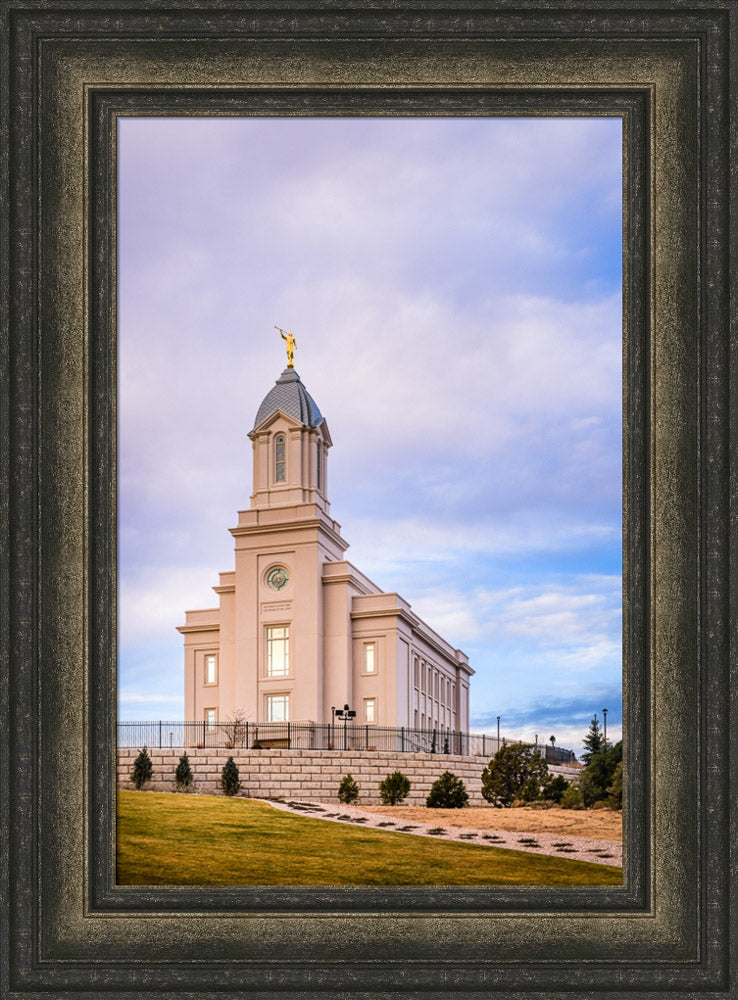 Cedar City Temple - From the Front by Scott Jarvie