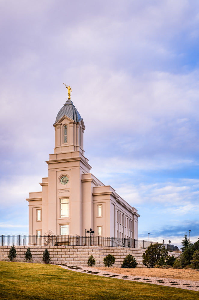 Cedar City Temple - From the Front by Scott Jarvie