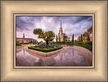 Rome Italy Temple - Rain Reflections by Scott Jarvie